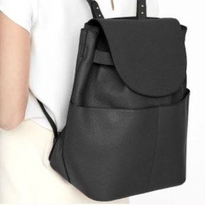 Cuyana pebbled leather backpack